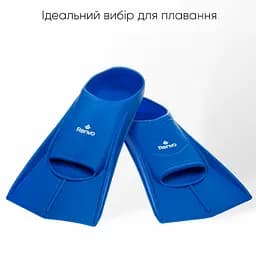 Короткі ласти для тренування в басейні Renvo Frio із закритою п'ятою синій розмір 39-41 (SF100-04 39-41) - мініатюра 7