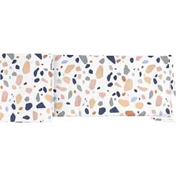 Бортики в дитяче ліжечко Cosas Gemstones CS1, 30 х 60 см (WeltBed_StoneRoseGreyWhite_30x60)