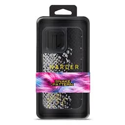 Кожаный чехол для Apple iPhone 14 Pro Max, Harder Snake Pattern, черный, термополиуретан ТПУ + экокожа с текстурой змеиной кожи, панель, защита корпуса, противоударный, микрофибра, рамка вокруг камеры, защита всего корпуса, (ARM76811) - мініатюра 3