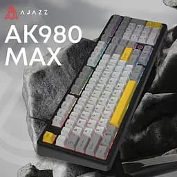 Клавіатура Ajazz AK980 MAX Magnetic switches Black Gray Yellow (AK980-MAX-M-BGY) - мініатюра 6