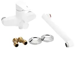Змішувач для ванни Brinex 35W 005, Chrome/White (k35) BRIN35W005 - мініатюра 5