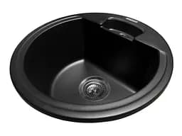 Кухонна мийка Miraggio VALENCIA black (0002424) Граніт, Врізна, Чорний - мініатюра 3