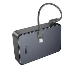 Зовнішній акумулятор HOCO J170A Starlight 22.5W+PD20W fully compatible power bank with cable(20000mAh) Metal Gray (6942007672702) - мініатюра 3