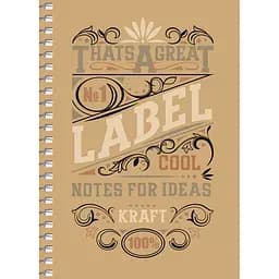 Блокнот для записей Student, F6, в клеточку, спираль, 60 л., label cool (A6-SC-060-6074K)