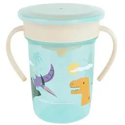 Поїльник-непроливайка Miniland Sippy Cup 360° Jurassic 270 мл (89636)