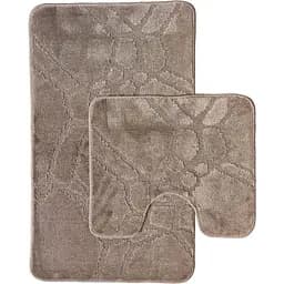 Набор ковриков для ванной Vezzer Standart 60x100 и 60x50 см коричневый (VZS4542)