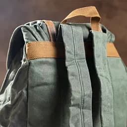 Рюкзак дорожній текстильний 20056 Vintage зелений - мініатюра 9
