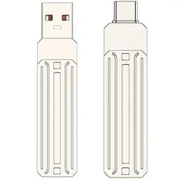 Флеш-драйв USB 3.0 Flash Drive WIWU Wi-FD001 3 in 1, 128GB Silver - мініатюра 3