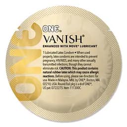 Сверхтонкие презервативы ONE Vanish Hyperthin для реалистичных ощущений, 1 шт One One Vanish 101889