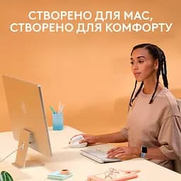 Миша комп'ютерна Logitech Lift Vertical Ergonomic Mouse Off-White (910-006475, 910-006480) - мініатюра 5