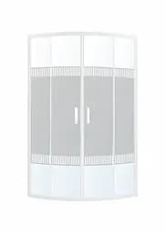 Душевая кабина угловая Eger Tisza 90x90 раздвижная стекло Spagetti без поддона white 599- 021-S/ 1, интимато, белый