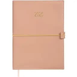 Ежедневник датированный Buromax Pandora 2026 A5 искусственная кожа молочный (BM.21141-37)