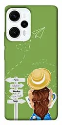 Чохол Demsky Travel girl для Xiaomi Poco F5 / Note 12 Turbo