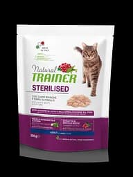 Корм Trainer Natural Adult Sterilised with fresh White Meats для стерилізованих кішок від 1 року Вага: 0.3 кг