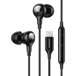 Навушники для iPhone - Ugreen EP103 In-Ear Earphones Lightning Connector (30631) чорні 30631