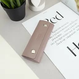Подарунковий набір жіночий Handycover №63 (нюдовий) обкладинка на документи + обкладинка на паспорт + ключниця - мініатюра 7