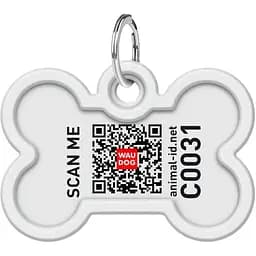 Адресник для собак і котів Waudog Smart ID з QR паспортом Місяць 4х2.8 см - мініатюра 4