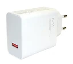 Зарядний пристрій Xiaomi USB Wall Charger 67 W White with USB-C Cable BHR6035EU - мініатюра 2