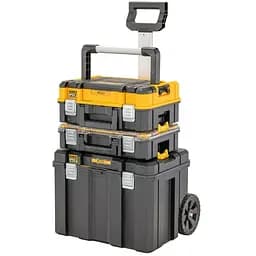 Комплект ящиков TSTAK 2.0 DeWalt ящик + органайзер + ящик-тележка (DWST83411-1)