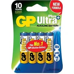 Батарейка GP Ultra Plus Alkaline АА LR6 (15AUP-U4) 4 шт.