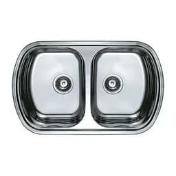 Кухонная мойка Haiba 80x49 Double polish HB0573, Polish