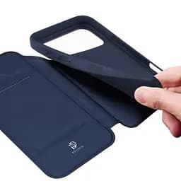 Чохол-книжка Dux Ducis з кишенею для візиток для Apple iPhone 17 Pro (6.3) Синій - мініатюра 4