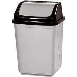 Корзина для мусора Violet House 0099 серо-черная 20 л (0099 Metalice Black 20 л)