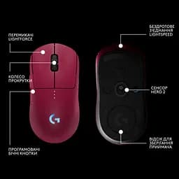 Миша бездротова Logitech G Pro 2 Lightspeed Pink (910-007309) - мініатюра 7