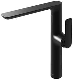 Змішувач для умивальника Kohlman Experience black matt високий QB175EB Чорний матовий