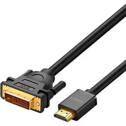 Кабель мультимедийный HDMI M to DVI M 1.5m HD106 black Ugreen (11150)