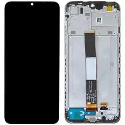 Дисплей Xiaomi Redmi 9A /Redmi 9AT /Redmi 9C /Redmi 9C NFC /Redmi 10A /Poco C3 /Poco C31 чорний, оригінал PRC, з рамкою