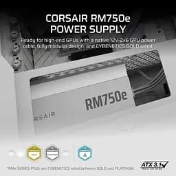 Блок живлення Corsair RM750e 750W (CP-9020292-EU) - мініатюра 4