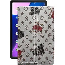 Чехол StatusCASE из экокожи для планшета Lenovo Tab M10 Plus (3rd) Луи-Витон-белый