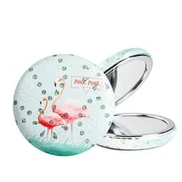 Зеркало косметическое карманное двойное круглое Cosmetic Mirror