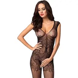 Бодістокінг Obsessive Bodystocking F234 абстрактний малюнок глибоке декольте S/M/L