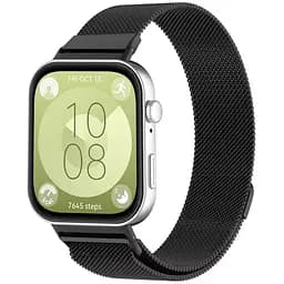 Миланский сетчатый ремешок Primolux для часов Huawei Watch Fit 3 Black