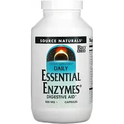 Естественная добавка Source Naturals Daily Essential Enzymes 500 mg 60 капсул