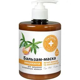 Бальзам-маска для волос Домашний Доктор яичные желтки и золотой ус 500 мл