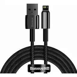 Кабель Baseus Tungsten Gold Fast Charging Data Cable USB to Lightning 2.4A 2 м Черный