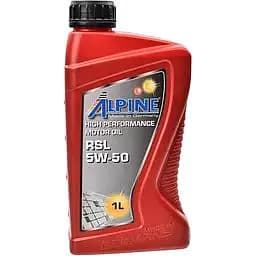 Олива моторна синтетична Alpine RSL 5W-50 API SN/CF A3/B4 MB 229.3 BMW LL-01 VW 502 00/ 505 00 Porsche A40 1 л (23456)