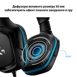 Навушники Logitech G432 7.1 Surround Sound Wired Gaming Headset (981-000770) - мініатюра 4
