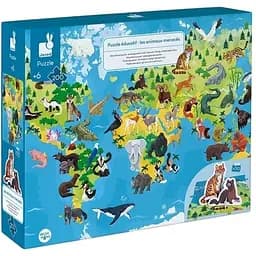 Пазл Janod Зникаючі види тварин 200 елементів (J02676)