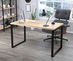 Письмовий стіл Loft Design Q-135-36 Black (Дуб Борас)