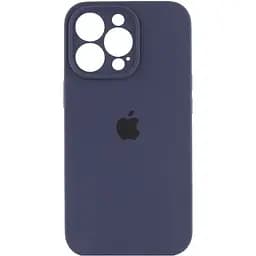 Чехол Epik Silicone Case Full Camera Protective (AA) для Apple iPhone 13 Pro (6.1) Темно-синий/Midnight blue