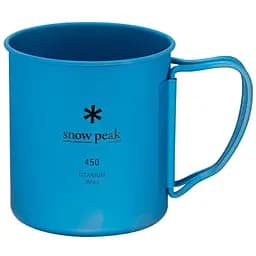 Кружка Snow Peak MG-143-BL Ti-Single 450 Anodized Cup 450 мл blue