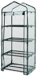 Парник складаний Neo Tools 160х69х49, 4 полиці, ПВХ плівка, прозорий