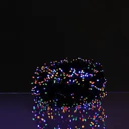 Гірлянда Нитка вулична 300 LED 30 м на сонячній батареї чорна, мультиколор GarlandoPro SB300L30MBML - мініатюра 6