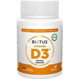 Вітамін D3 Biotus 5000 МО 100 капсул