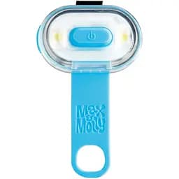 Фонарик светодиодный Max & Molly Matrix Ultra Led Safety Hanging Pack для собак на ошейник голубой