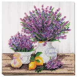 Набор-миди для вышивки бисером "Лаванды аромат" AMB-059 20х20 см